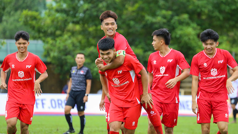 VCK giải U21 QG 2025: U21 PVF thắng đậm bằng 1 set tennis